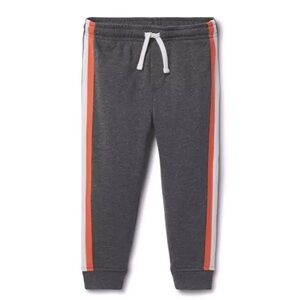 NEW Janie and Jack Boys Side Strike Grey Jogger Sweatpants